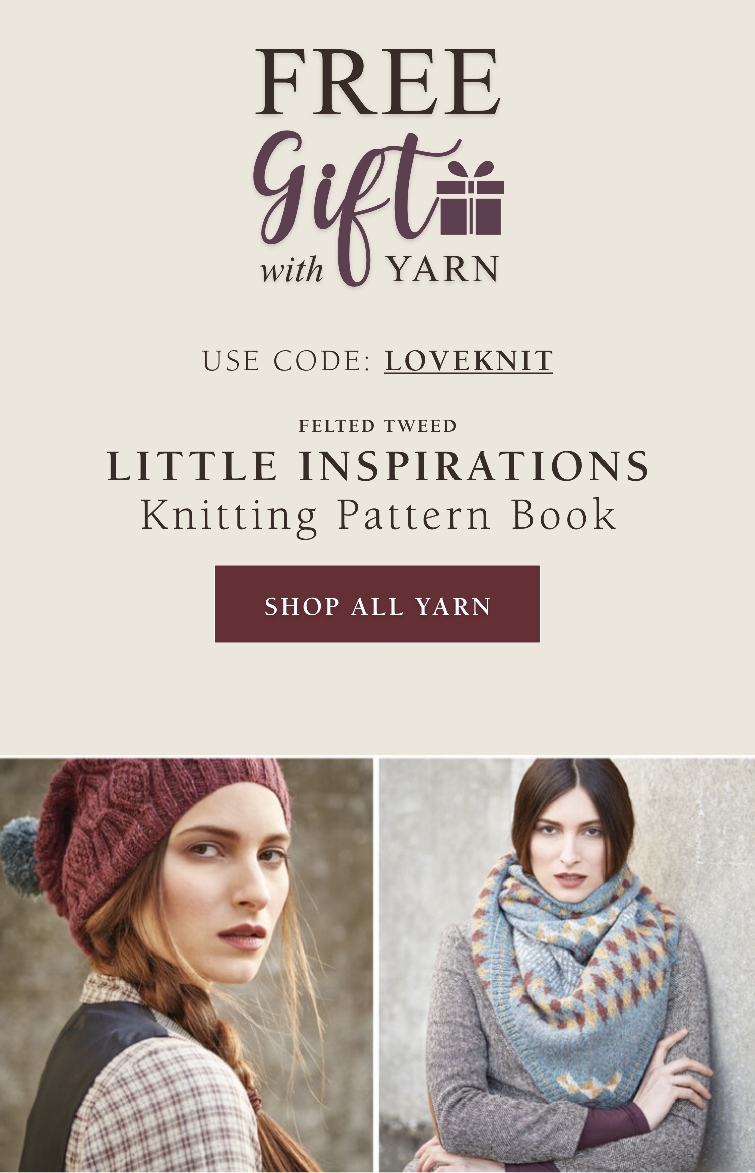 FREE Book with Yarn HP Banner Mobile